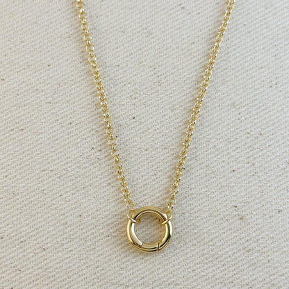 Rolo Carabiner Clasp Necklace