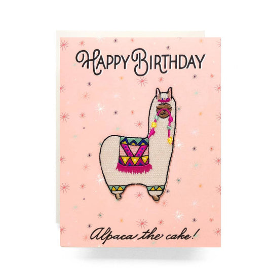 Alpaca Birthday | Patch Greeting Card