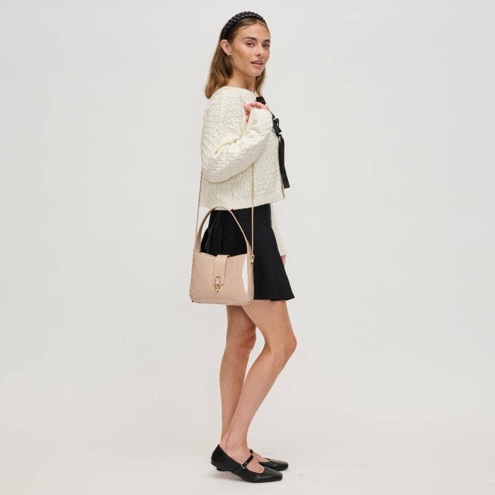 Paige Patent Shoulder Bag