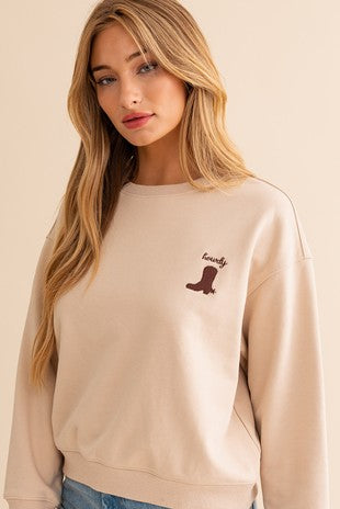 Howdy Boot Sweatshirt