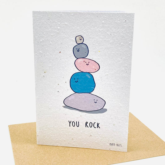 You Rock | Growing Paper Greeting Card