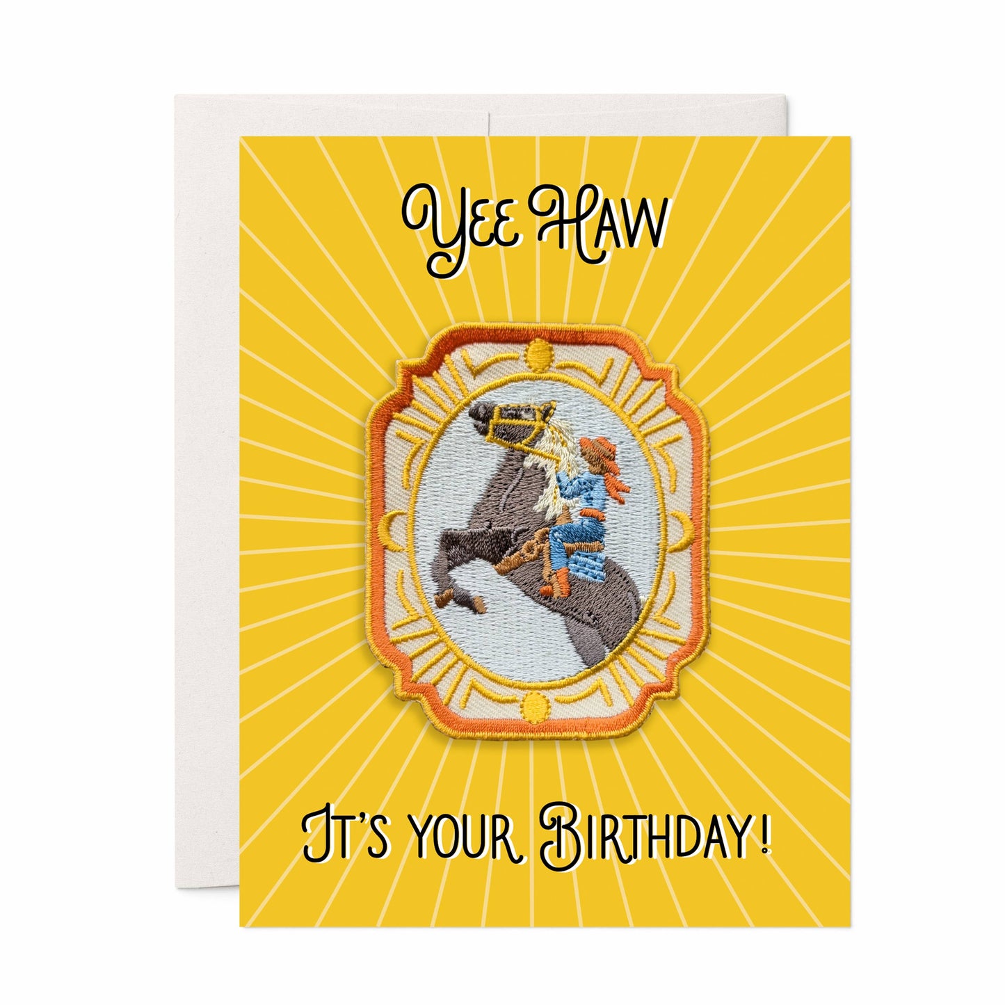 Cowgirl Birthday | Patch Greeting Card