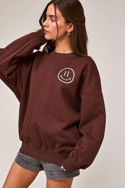 Smile Oversized Sweatshirt