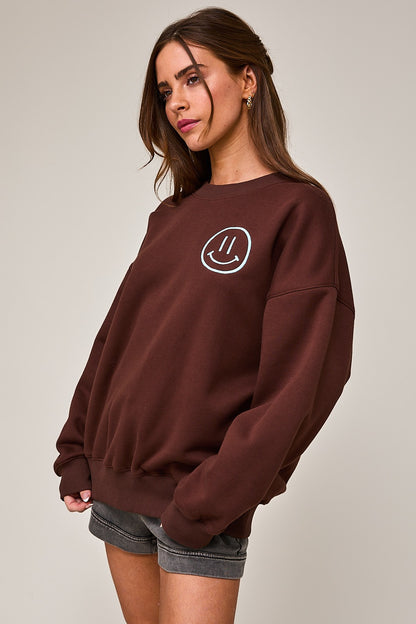 Smile Oversized Sweatshirt