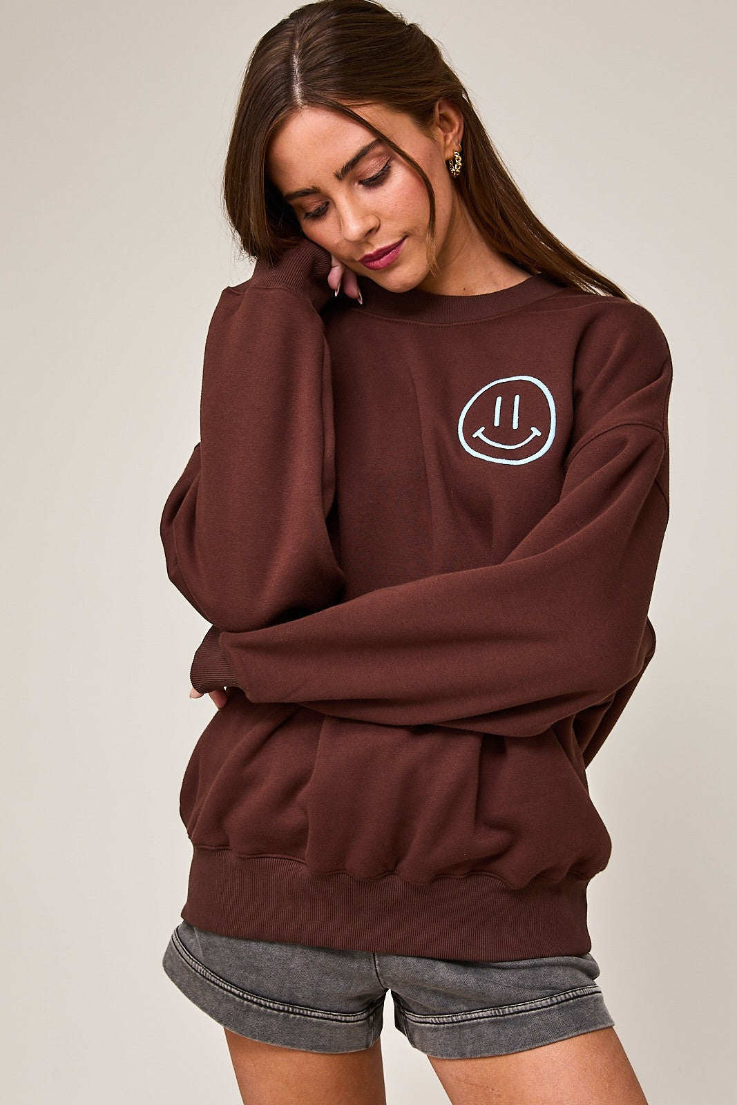 Smile Oversized Sweatshirt