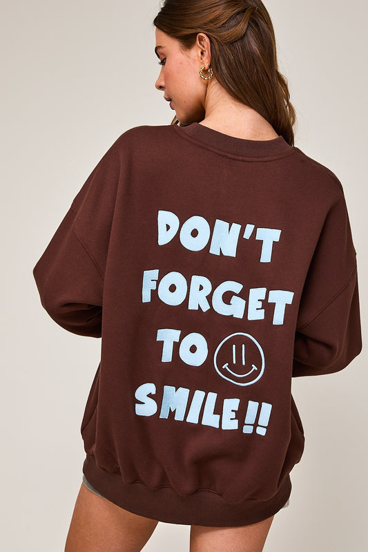 Smile Oversized Sweatshirt