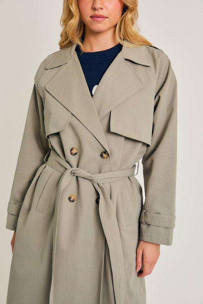 Sage Trench Coat