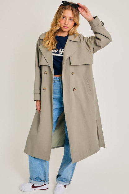 Sage Trench Coat