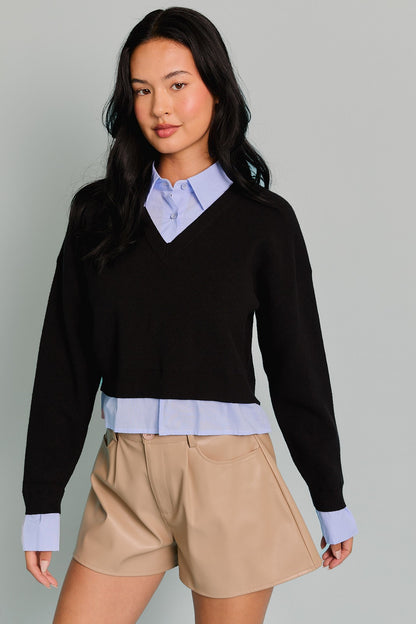 Straight to Business Sweater Top