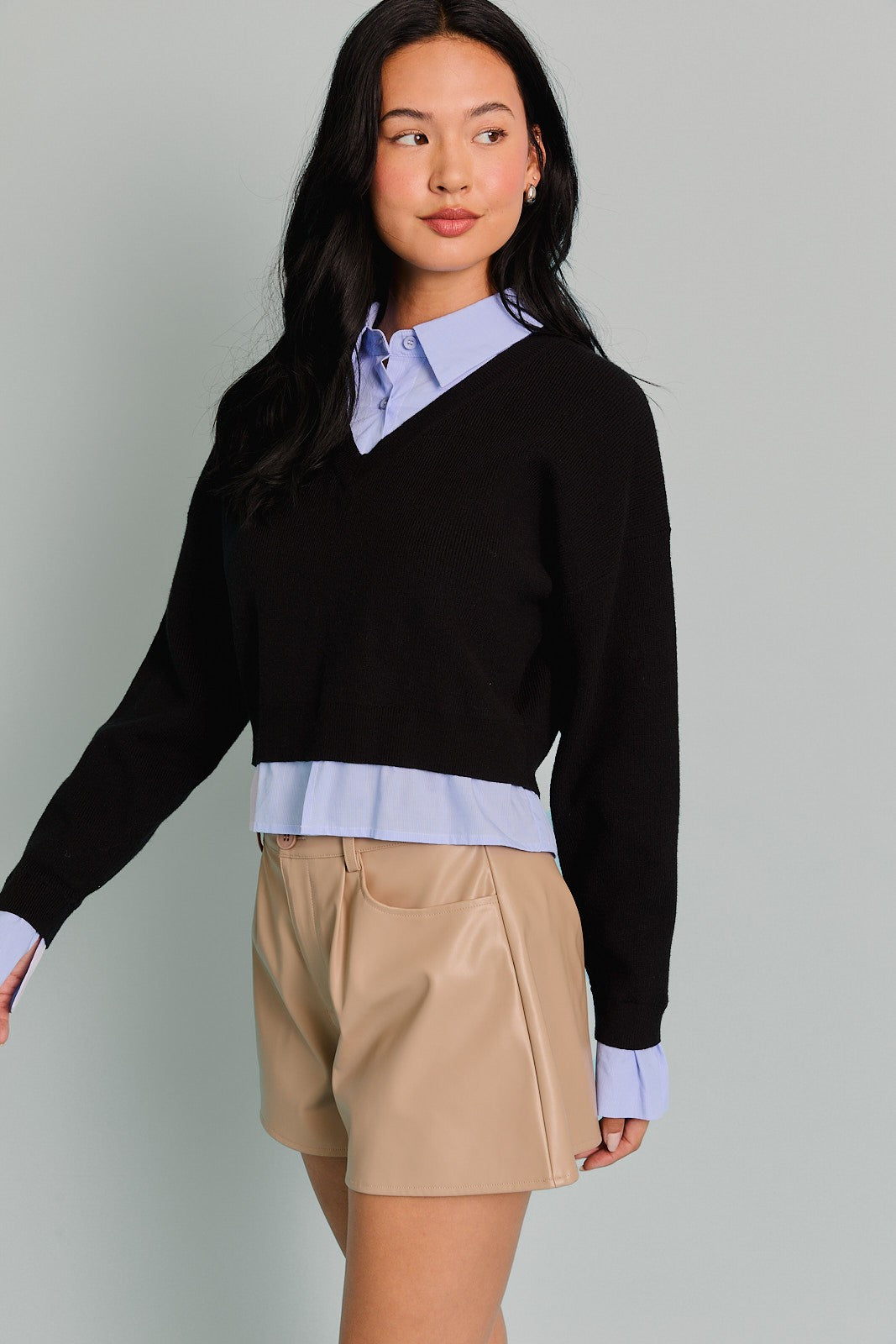 Straight to Business Sweater Top