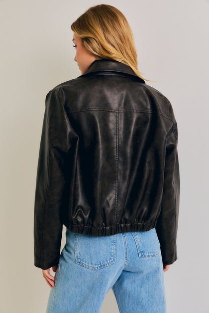 Blaze Blouson Leather Jacket