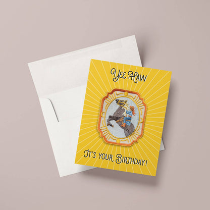 Cowgirl Birthday | Patch Greeting Card