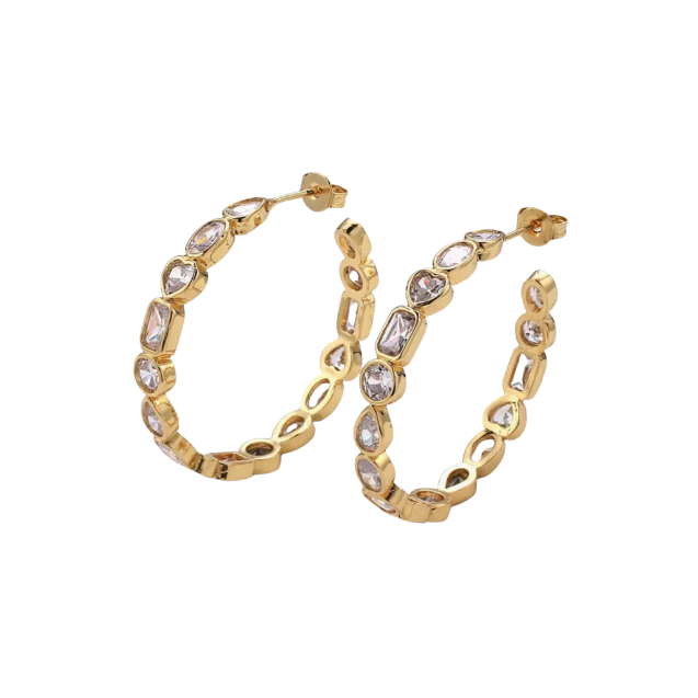 Cleopatra Hoop Earrings