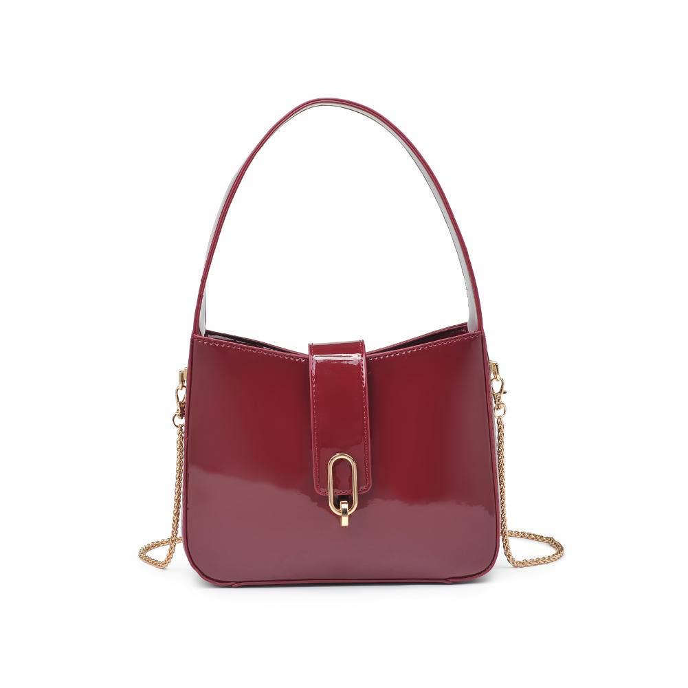 Paige Patent Shoulder Bag