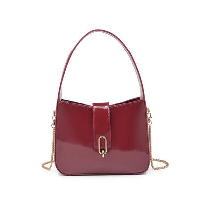 Paige Patent Shoulder Bag