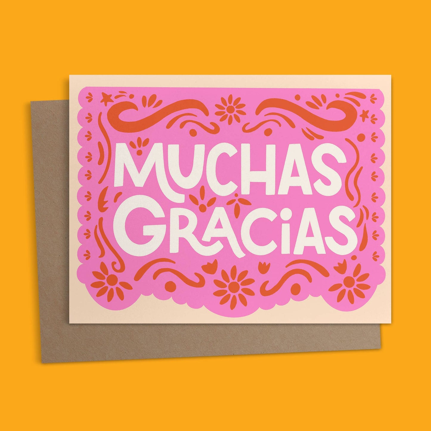 Muchas Gracias | Papel Picado Greeting Card