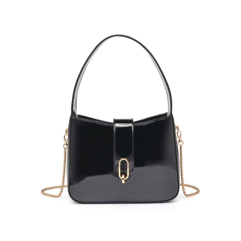 Paige Patent Shoulder Bag