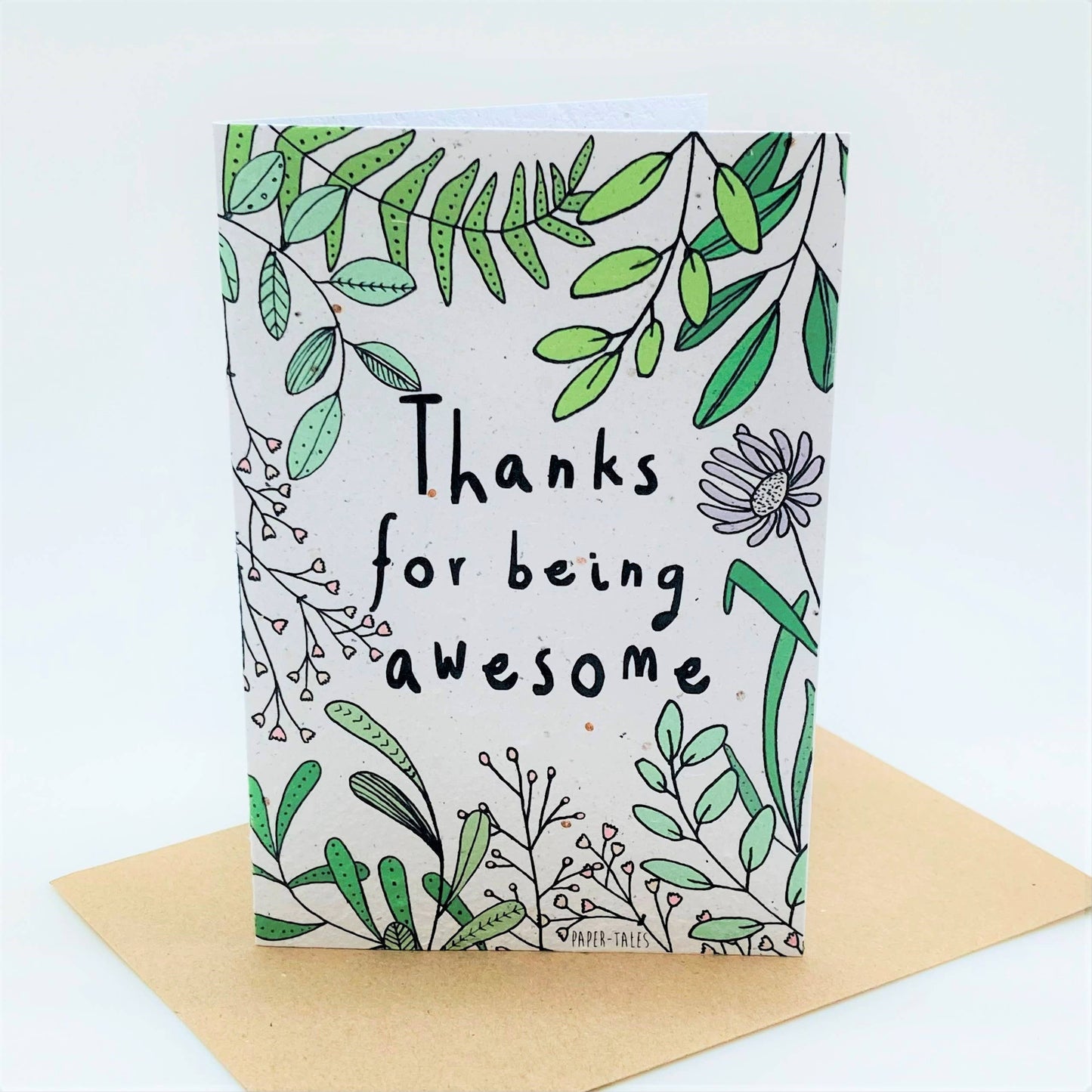 Green Thanks | Growing Paper Greeting Card