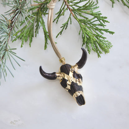 Longhorn Skull Ornament