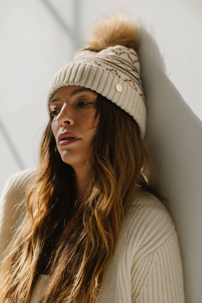 Aspen Knit Print Beanie