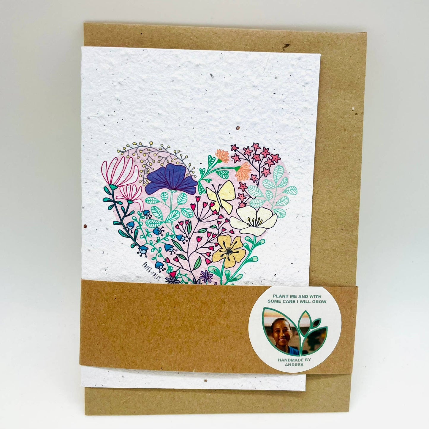 Flower Heart | Growing Paper Greeting Card