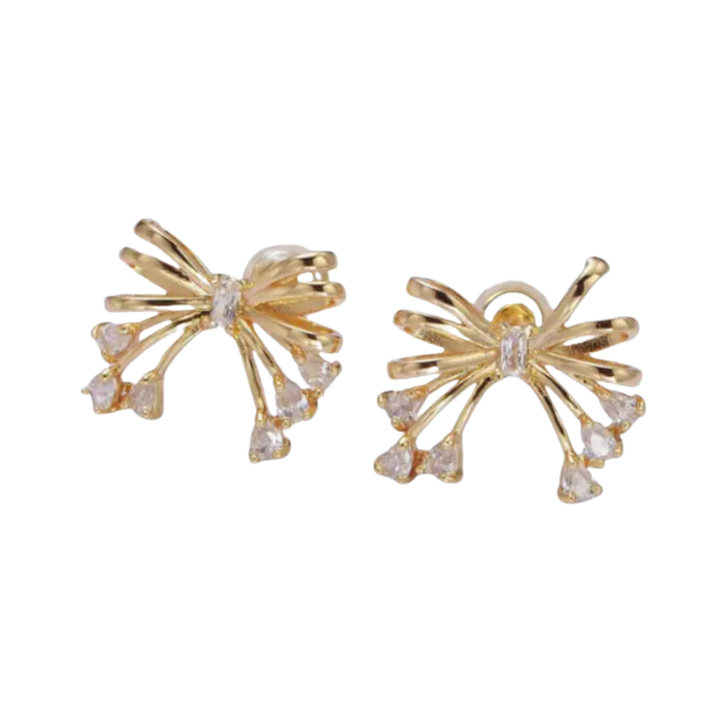 Riveting Bow Stud Earrings