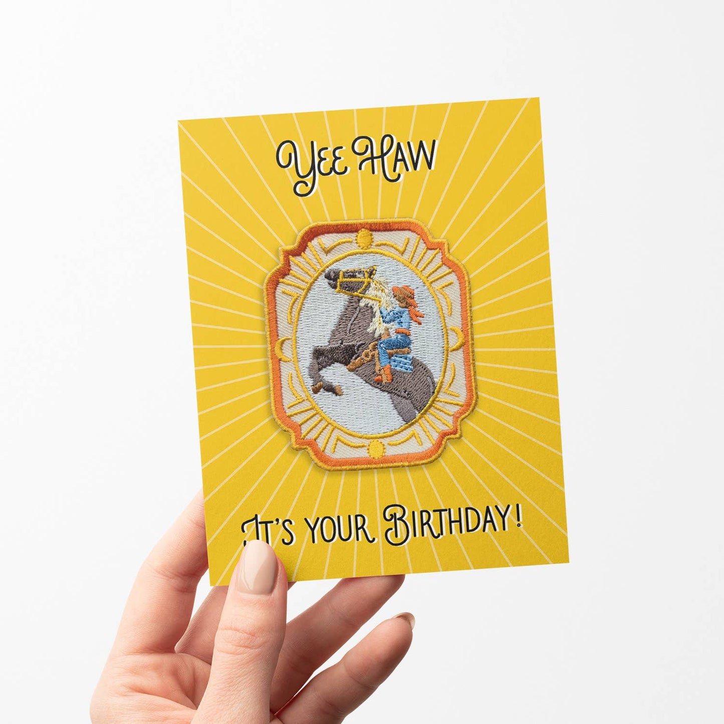 Cowgirl Birthday | Patch Greeting Card