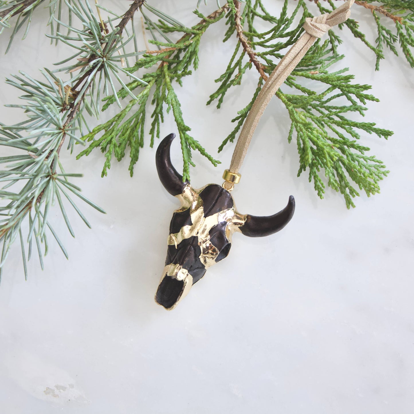 Longhorn Skull Ornament