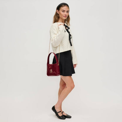 Paige Patent Shoulder Bag