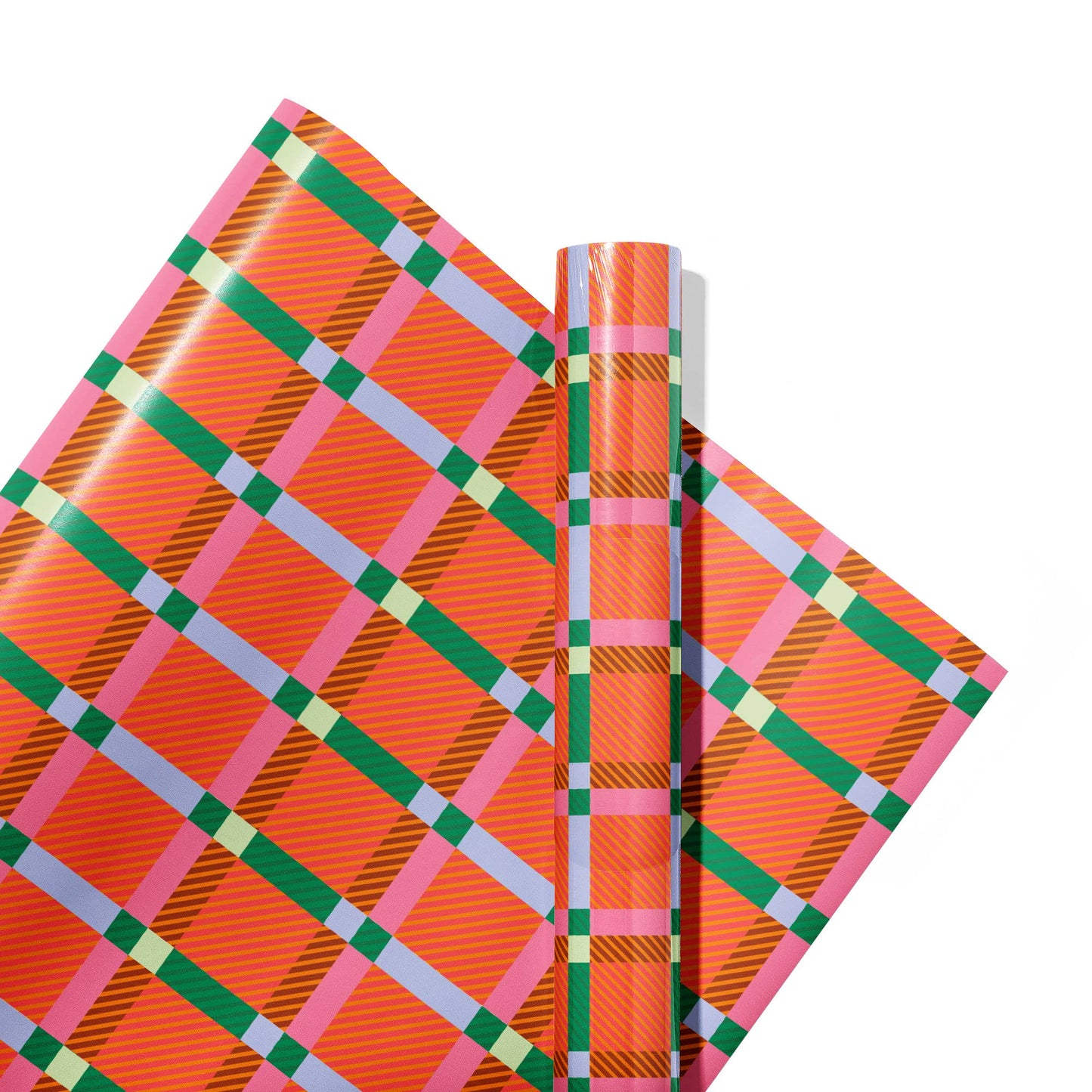 Plaid Holiday Gift Wrapping Paper Roll