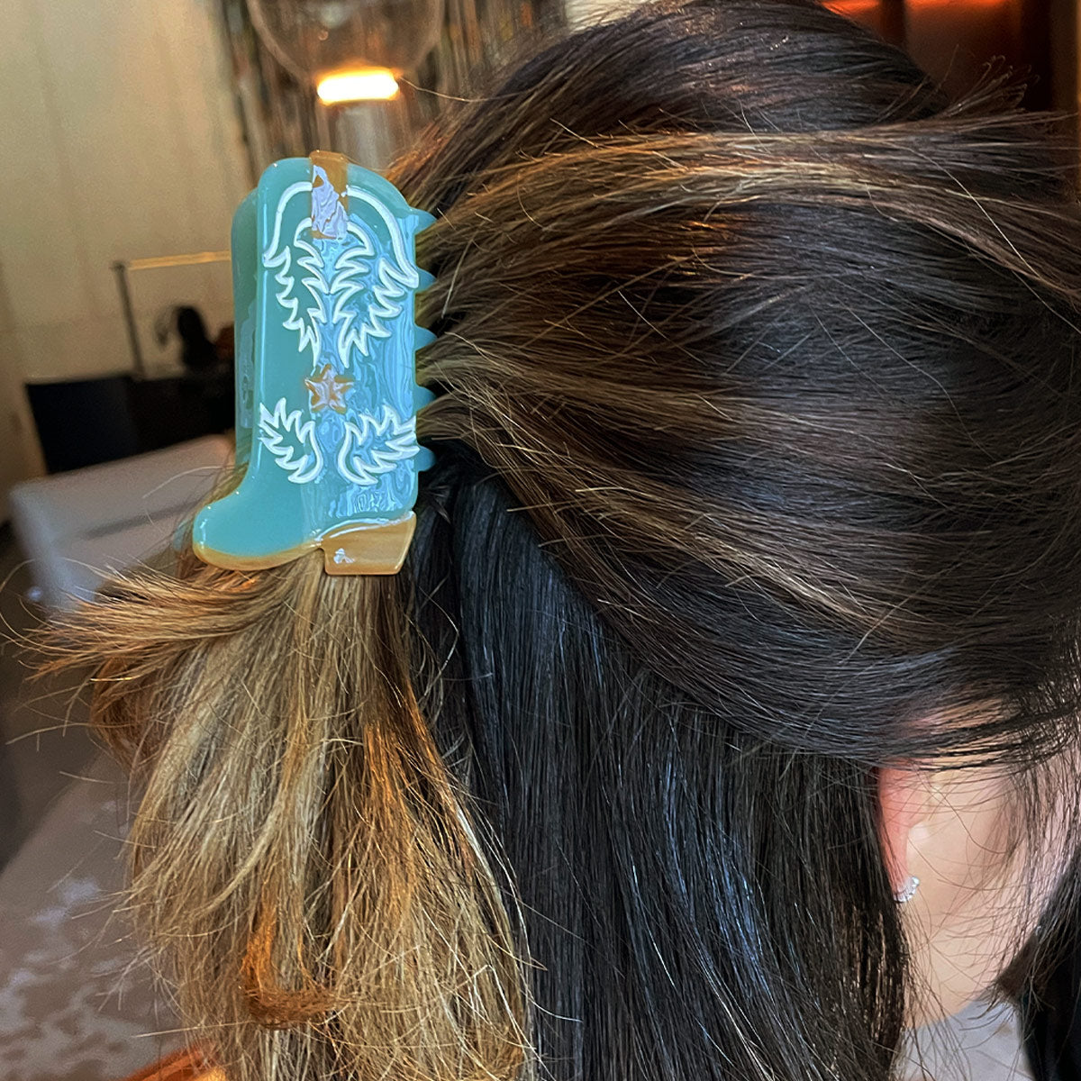 Coastal Cowgirl Western Boots Hair Clip