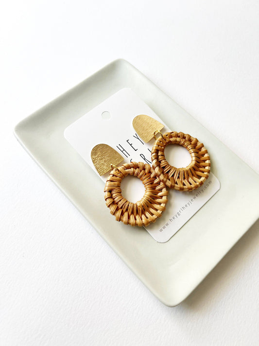 The Sayrah Rattan Earrings