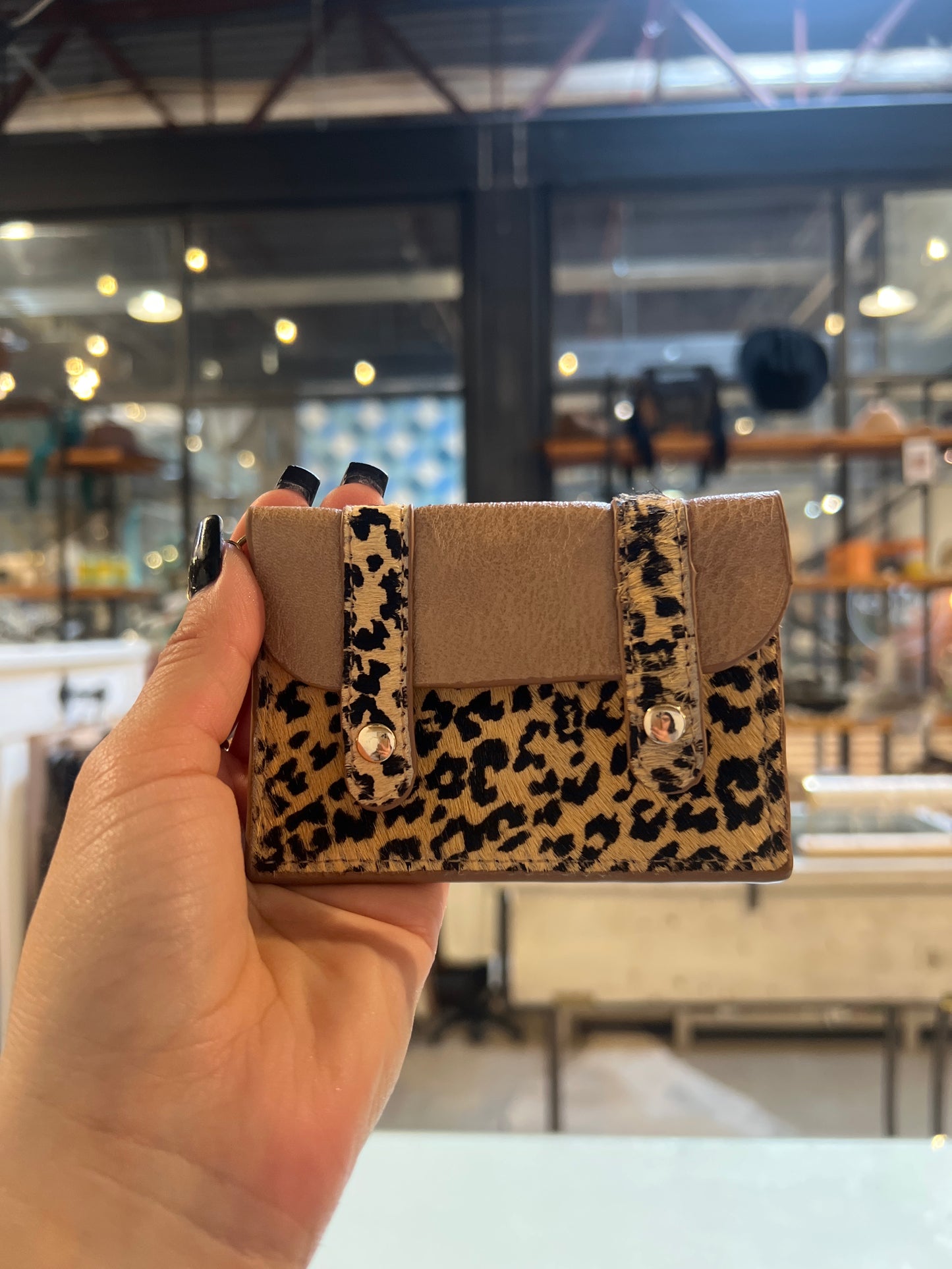 Rue Animal Print Keychain Wallet