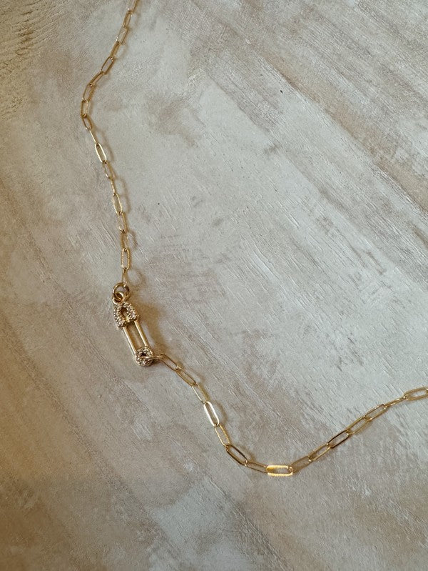 Safety Pin Necklace