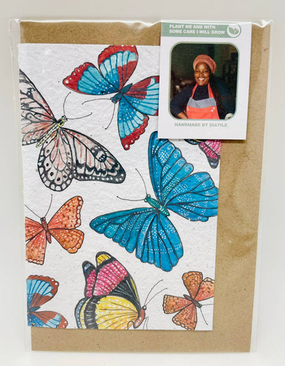 Butterfly Print | Growing Paper Greeting Card