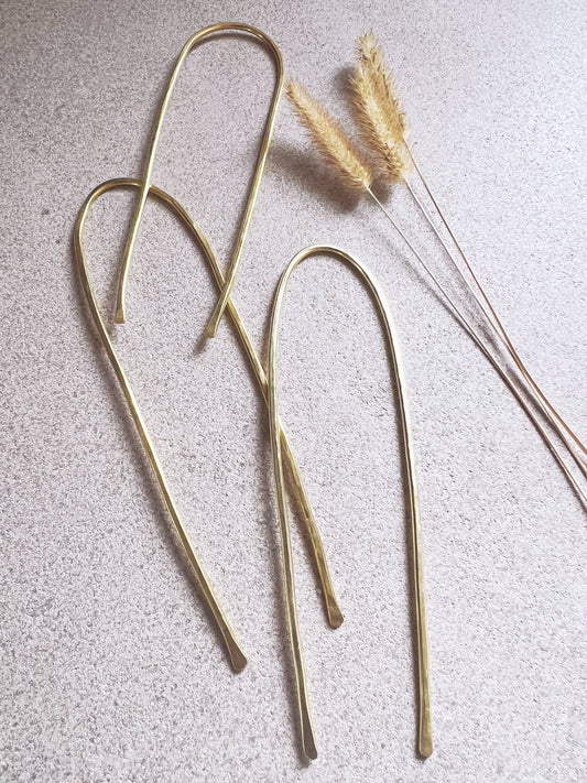 Brass Hair Fork | French Hair Pin