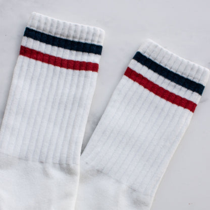 Men's Retro Thin Stripe Socks