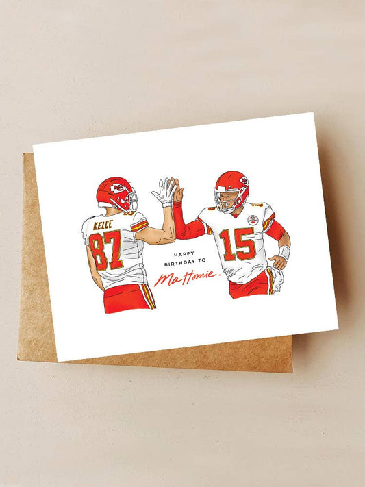 Mahomie Football Birthday Card