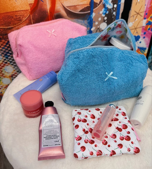 Sharpay Terrycloth Makeup Bag