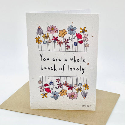 Lovely | Growing Paper Greeting Card