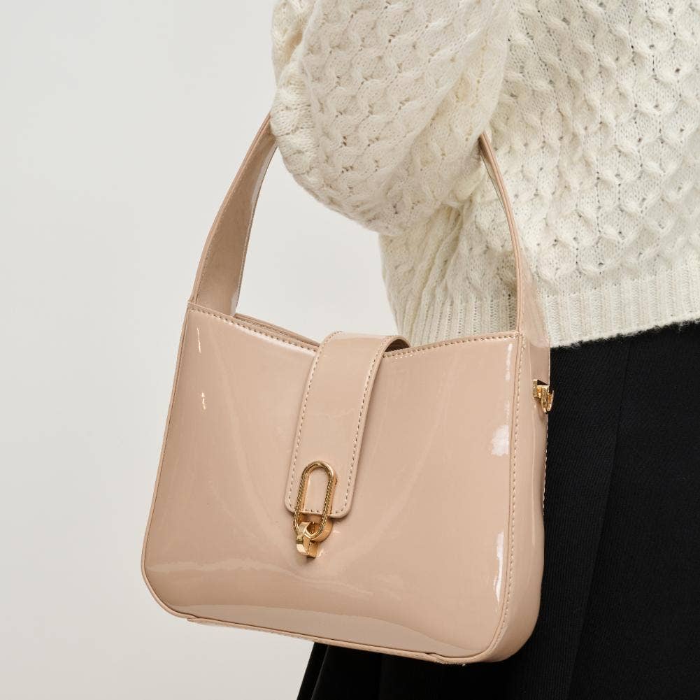 Paige Patent Shoulder Bag