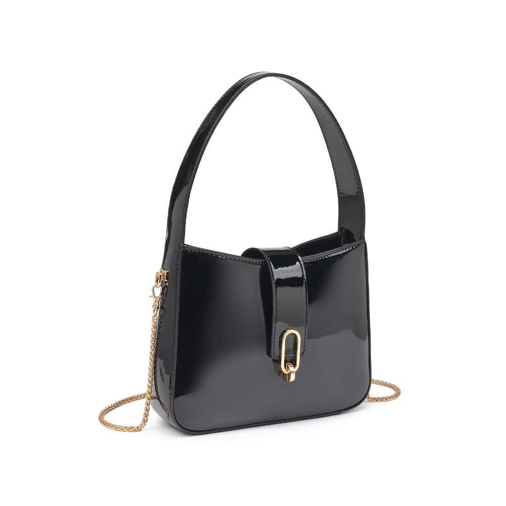 Paige Patent Shoulder Bag