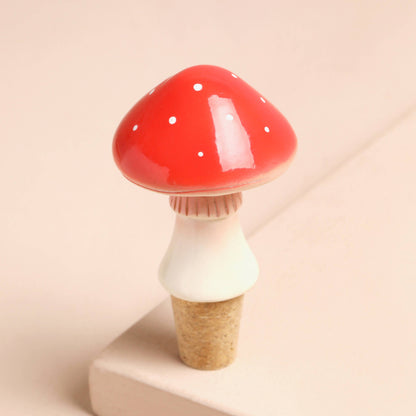 Toadstool Cork Bottle Stopper