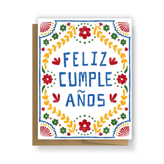 Feliz Cumple Años Floral | Greeting Card