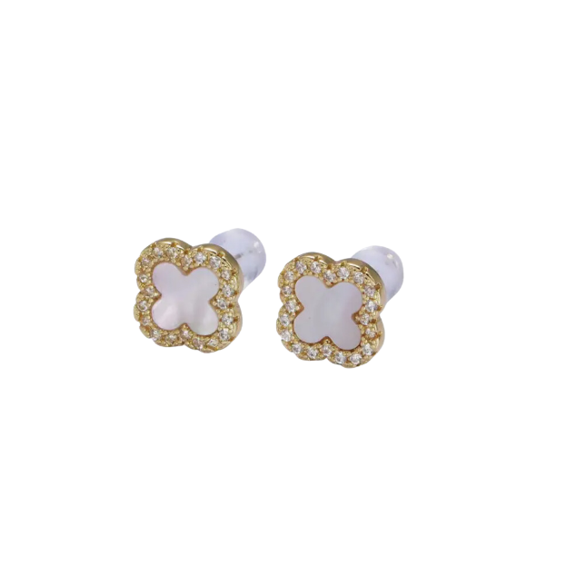 Mother of Clover Stud Earrings