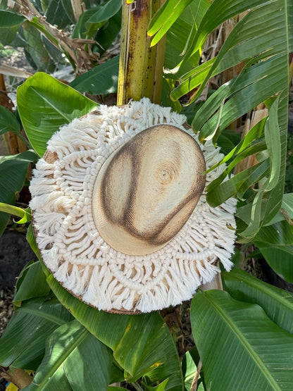 Handmade Macrame Detail Hat