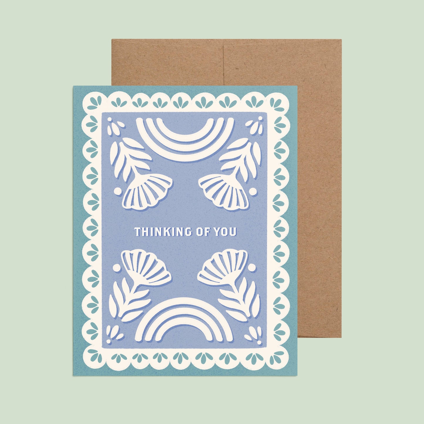 Thinking of You - Papel Picado Greeting Card