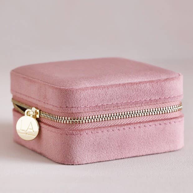 Rosie Velvet Jewelry Case | Square