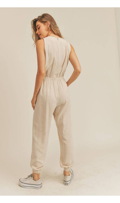 Little Steps Linen Jumpsuit