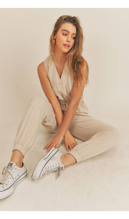 Little Steps Linen Jumpsuit